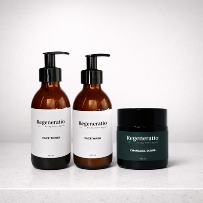 Regeneratio Acne Clear skincare starter kit for acne-prone skin