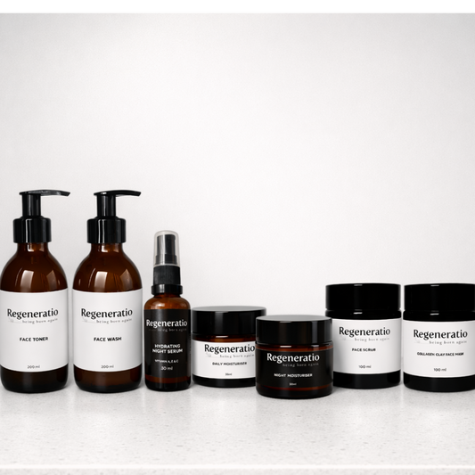 Regeneratio Complete anti-ageing skincare routine kit with snail mucin products