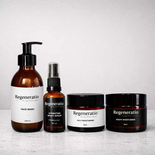 Regeneratio Reset hydrating skincare routine kit with snail mucin products